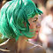 grüne Haare